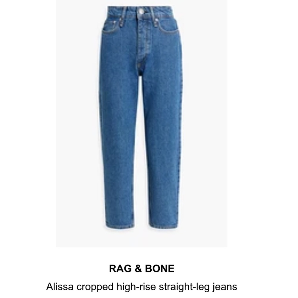 Rag & Bone high rise straight jeans (size 28)